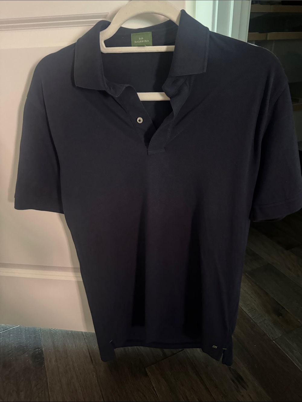 Sid Mashburn Navy Short-Sleeve Polo
